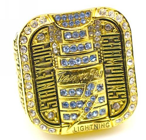 NHL Tampa Bay Lightning World Champions Gold Ring - Click Image to Close